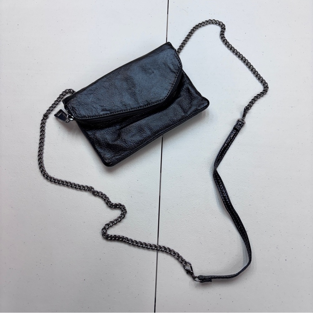 HOBO Daria Black Leather Mini Bag